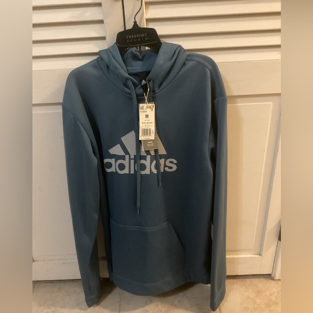Adidas Men's Hoodie in Slate Blue